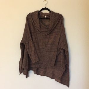 Free People Textured Cowl Neck Tunic XS